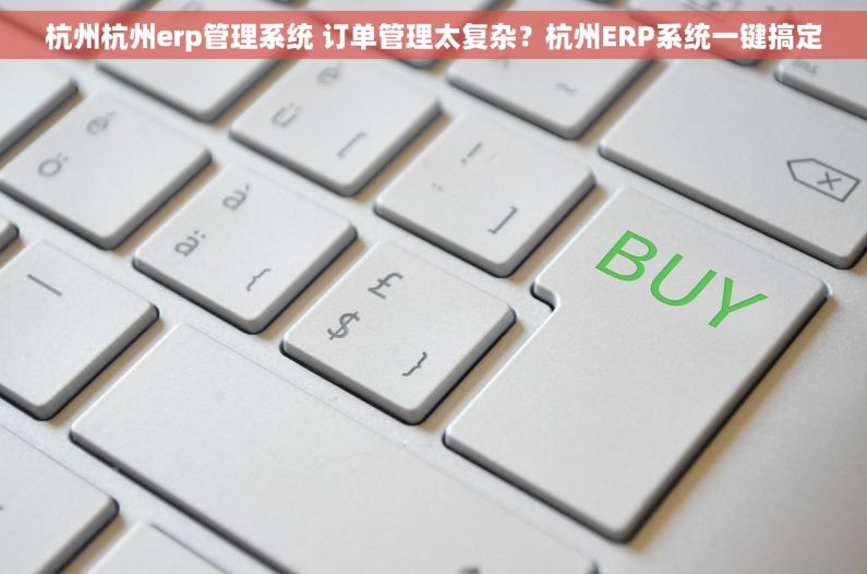 杭州杭州erp管理系统 订单管理太复杂？杭州ERP系统一键搞定