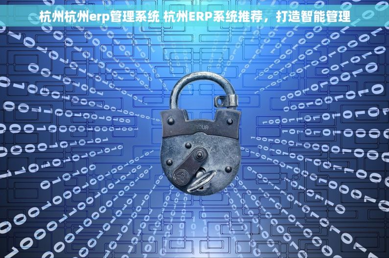 杭州杭州erp管理系统 杭州ERP系统推荐，打造智能管理