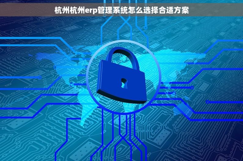 杭州杭州erp管理系统怎么选择合适方案