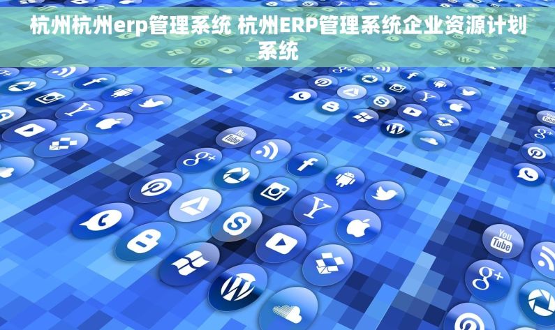 杭州杭州erp管理系统 杭州ERP管理系统企业资源计划系统