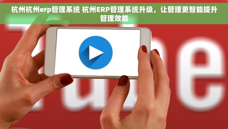 杭州杭州erp管理系统 杭州ERP管理系统升级，让管理更智能提升管理效能