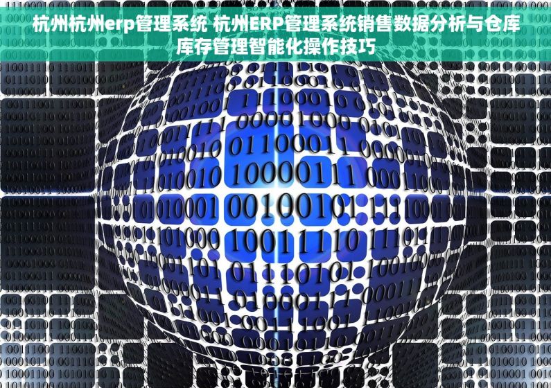 杭州杭州erp管理系统 杭州ERP管理系统销售数据分析与仓库库存管理智能化操作技巧