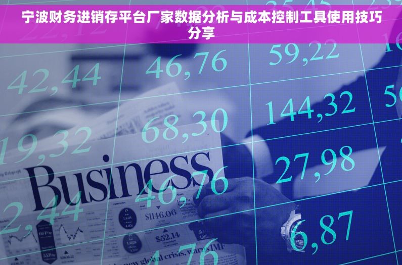 宁波财务进销存平台厂家数据分析与成本控制工具使用技巧分享