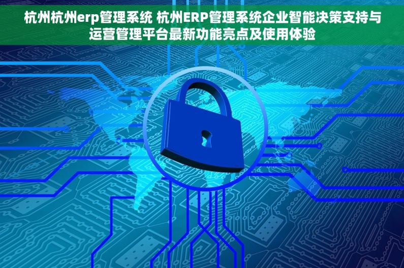 杭州杭州erp管理系统 杭州ERP管理系统企业智能决策支持与运营管理平台最新功能亮点及使用体验