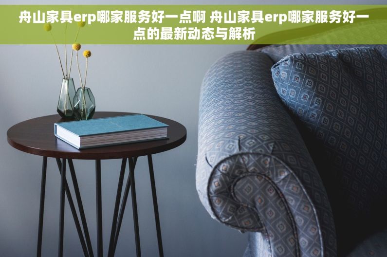 舟山家具erp哪家服务好一点啊 舟山家具erp哪家服务好一点的最新动态与解析