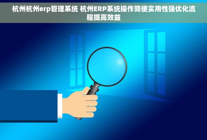 杭州杭州erp管理系统 杭州ERP系统操作简便实用性强优化流程提高效益
