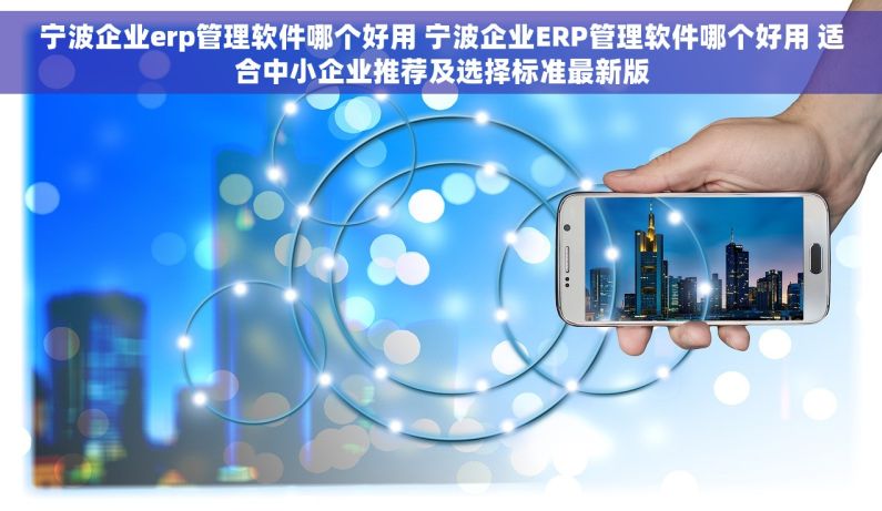 宁波企业erp管理软件哪个好用 宁波企业ERP管理软件哪个好用 适合中小企业推荐及选择标准最新版