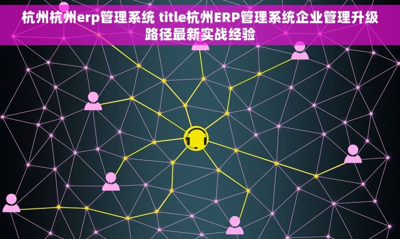 杭州杭州erp管理系统 title杭州ERP管理系统企业管理升级路径最新实战经验
