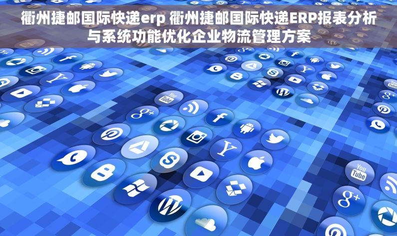 衢州捷邮国际快递erp 衢州捷邮国际快递ERP报表分析与系统功能优化企业物流管理方案