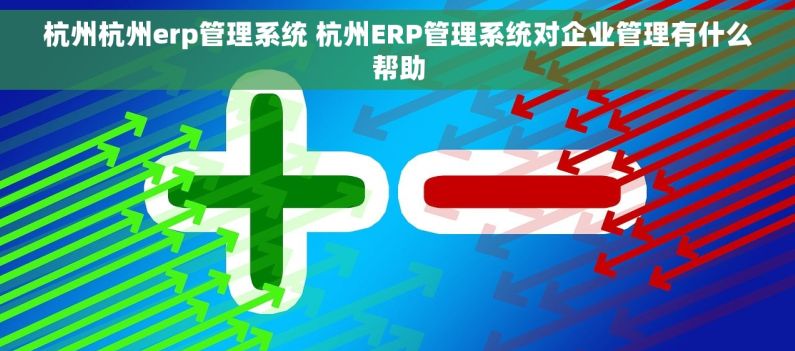 杭州杭州erp管理系统 杭州ERP管理系统对企业管理有什么帮助