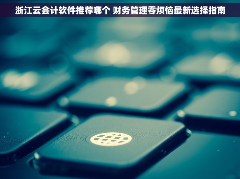 浙江云会计软件推荐哪个 财务管理零烦恼最新选择指南