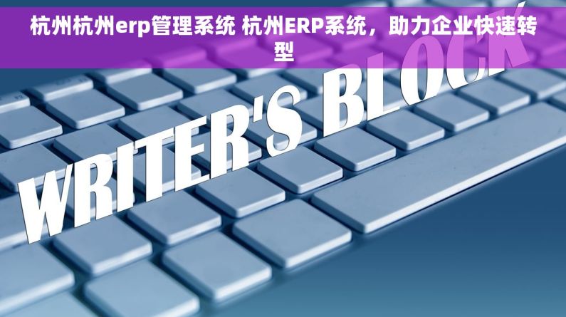 杭州杭州erp管理系统 杭州ERP系统，助力企业快速转型