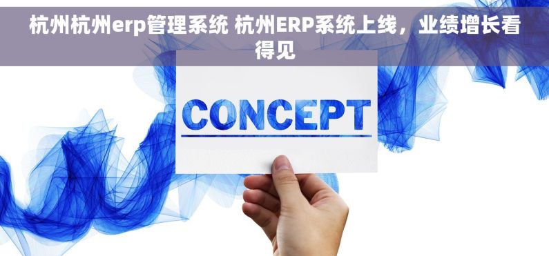 杭州杭州erp管理系统 杭州ERP系统上线，业绩增长看得见