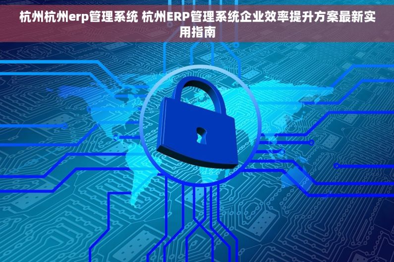 杭州杭州erp管理系统 杭州ERP管理系统企业效率提升方案最新实用指南