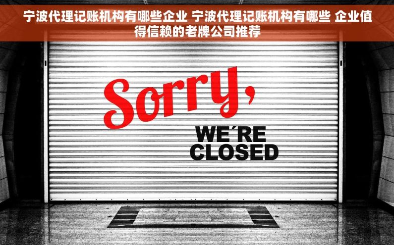 宁波代理记账机构有哪些企业 宁波代理记账机构有哪些 企业值得信赖的老牌公司推荐