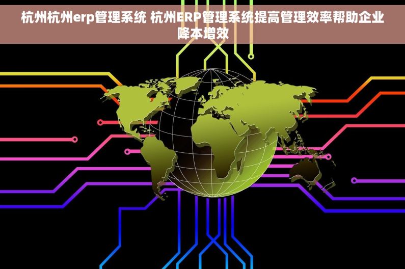 杭州杭州erp管理系统 杭州ERP管理系统提高管理效率帮助企业降本增效