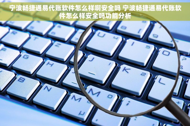 宁波畅捷通易代账软件怎么样啊安全吗 宁波畅捷通易代账软件怎么样安全吗功能分析