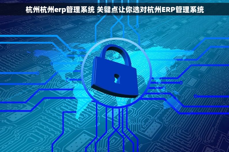 杭州杭州erp管理系统 关键点让你选对杭州ERP管理系统