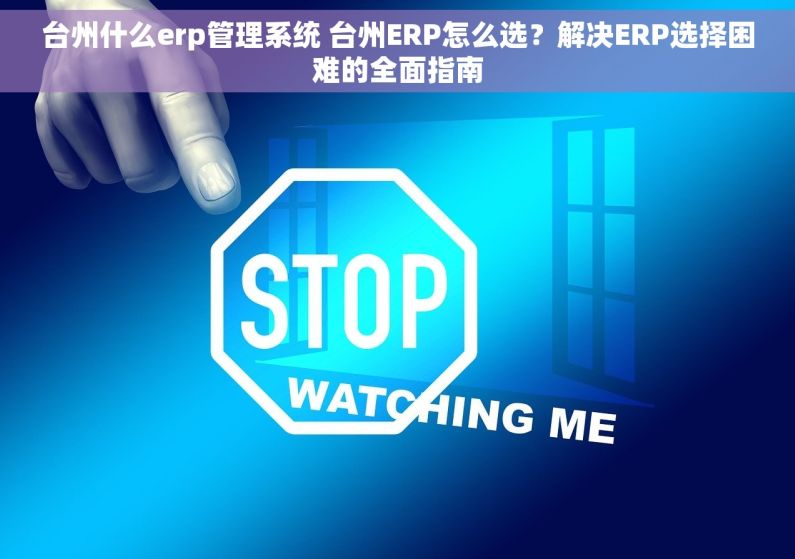台州什么erp管理系统 台州ERP怎么选？解决ERP选择困难的全面指南
