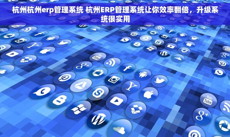 杭州杭州erp管理系统 杭州ERP管理系统让你效率翻倍，升级系统很实用