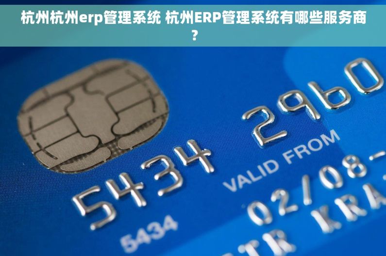 杭州杭州erp管理系统 杭州ERP管理系统有哪些服务商？