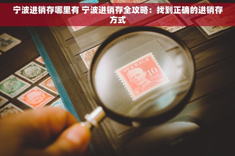 宁波进销存哪里有 宁波进销存全攻略：找到正确的进销存方式