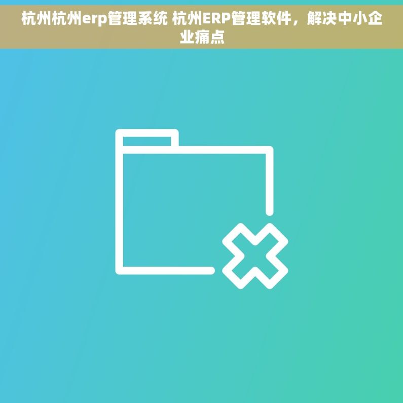 杭州杭州erp管理系统 杭州ERP管理软件，解决中小企业痛点
