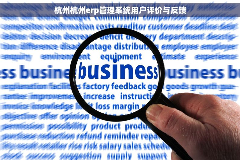 杭州杭州erp管理系统用户评价与反馈