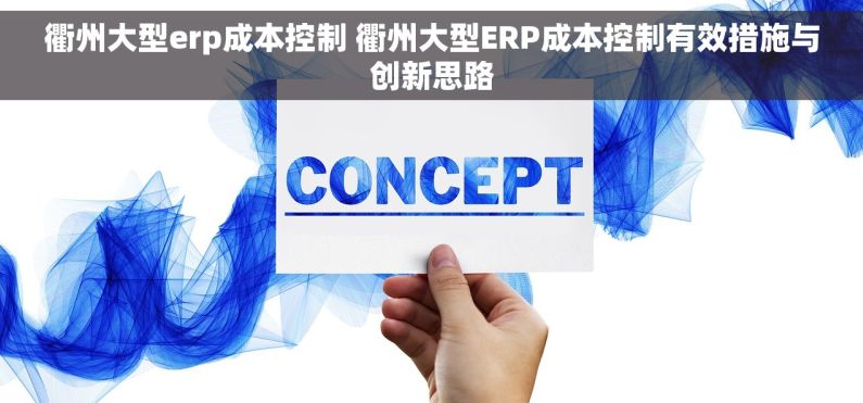 衢州大型erp成本控制 衢州大型ERP成本控制有效措施与创新思路