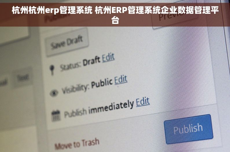 杭州杭州erp管理系统 杭州ERP管理系统企业数据管理平台