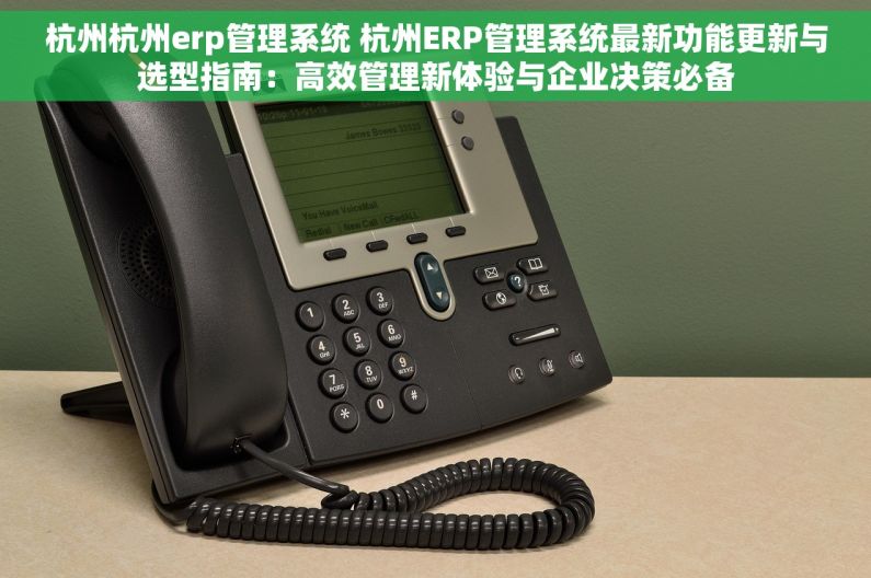杭州杭州erp管理系统 杭州ERP管理系统最新功能更新与选型指南：高效管理新体验与企业决策必备