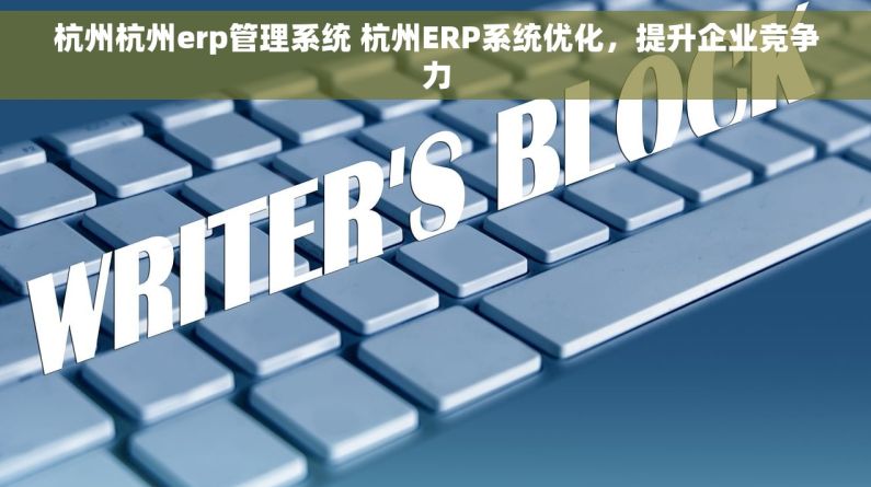杭州杭州erp管理系统 杭州ERP系统优化,提升企业竞争力 杭州杭州erp管理系统 杭州ERP系统优化,提升企业竞争力