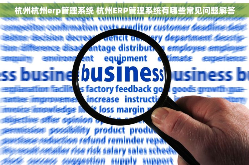 杭州杭州erp管理系统 杭州ERP管理系统有哪些常见问题解答