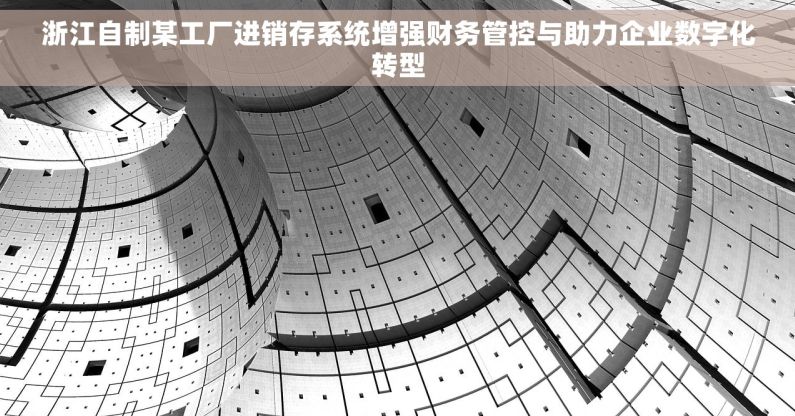 浙江自制某工厂进销存系统增强财务管控与助力企业数字化转型 浙江自制某工厂进销存系统增强财务管控与助力企业数字化转型