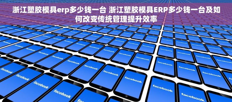 浙江塑胶模具erp多少钱一台 浙江塑胶模具ERP多少钱一台及如何改变传统管理提升效率