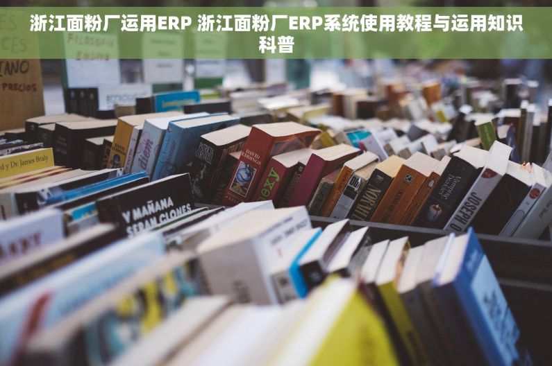 浙江面粉厂运用ERP 浙江面粉厂ERP系统使用教程与运用知识科普 浙江面粉厂运用ERP 浙江面粉厂ERP系统使用教程与运用知识科普