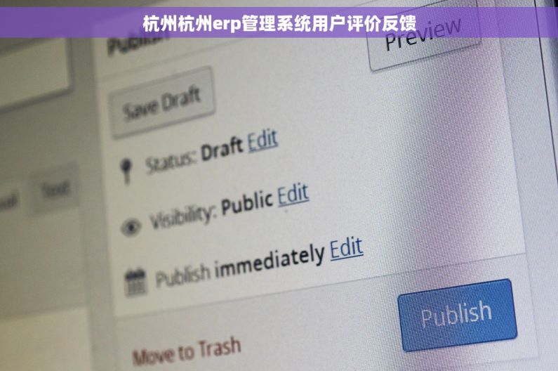 杭州杭州erp管理系统用户评价反馈