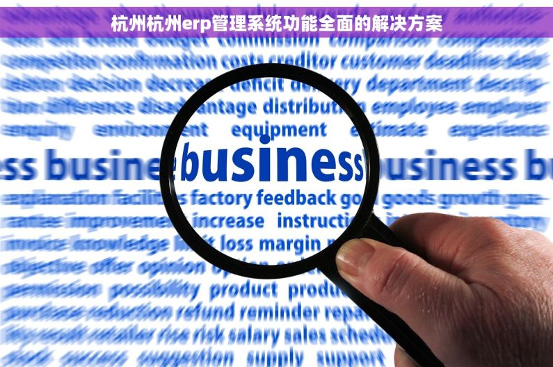 杭州杭州erp管理系统功能全面的解决方案 杭州杭州erp管理系统功能全面的解决方案