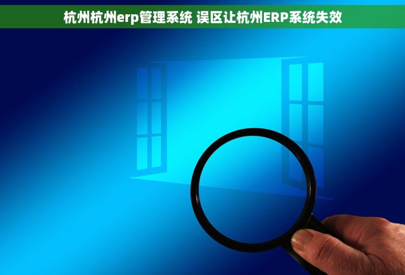 杭州杭州erp管理系统 误区让杭州ERP系统失效