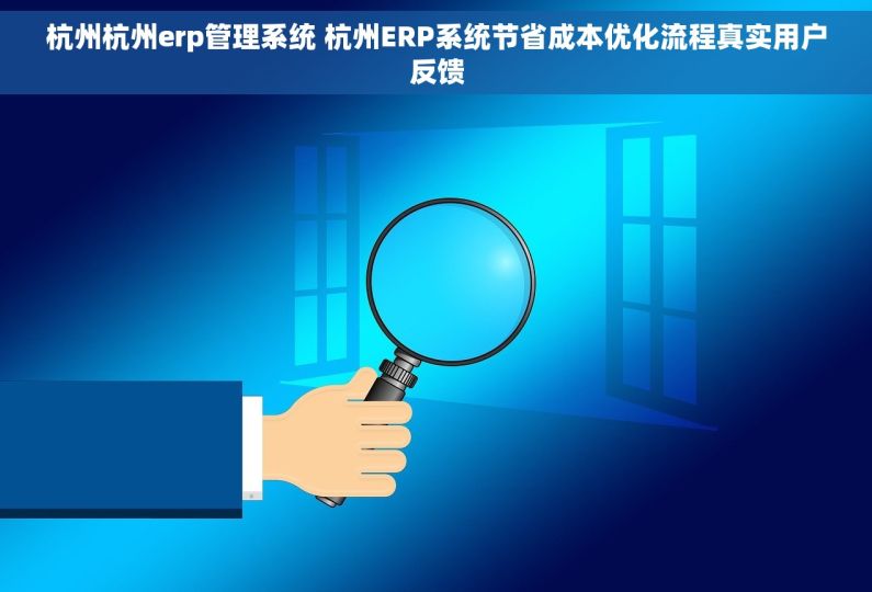 杭州杭州erp管理系统 杭州ERP系统节省成本优化流程真实用户反馈 杭州杭州erp管理系统 杭州ERP系统节省成本优化流程真实用户反馈