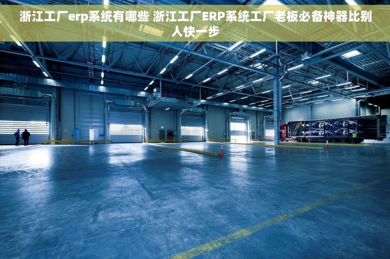 浙江工厂erp系统有哪些 浙江工厂ERP系统工厂老板必备神器比别人快一步