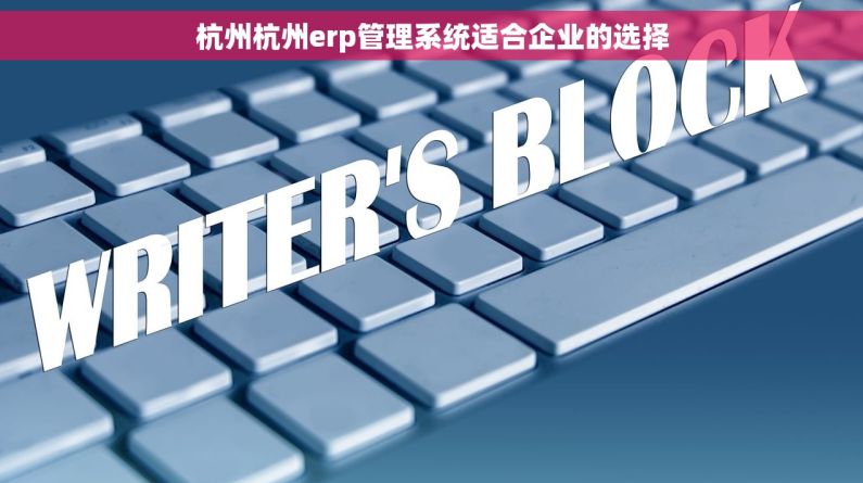 杭州杭州erp管理系统适合企业的选择