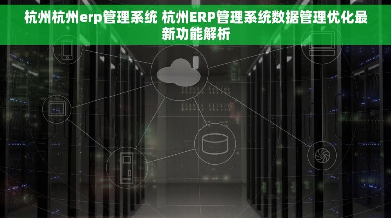 杭州杭州erp管理系统 杭州ERP管理系统数据管理优化最新功能解析