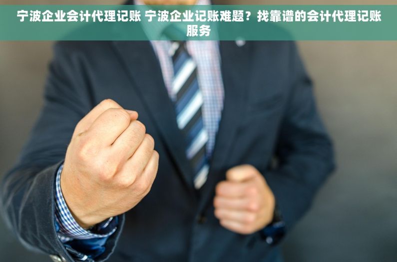 宁波企业会计代理记账 宁波企业记账难题？找靠谱的会计代理记账服务