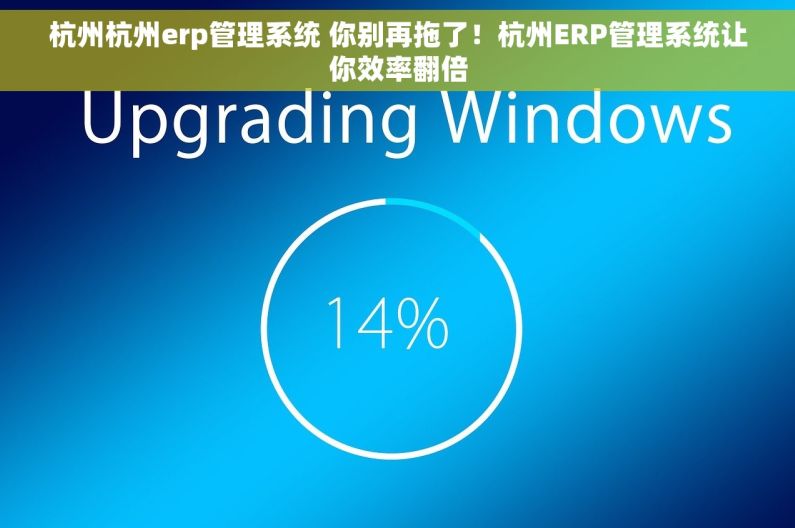 杭州杭州erp管理系统 你别再拖了！杭州ERP管理系统让你效率翻倍
