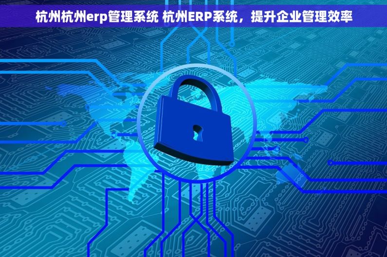 杭州杭州erp管理系统 杭州ERP系统,提升企业管理效率 杭州杭州erp管理系统 杭州ERP系统,提升企业管理效率