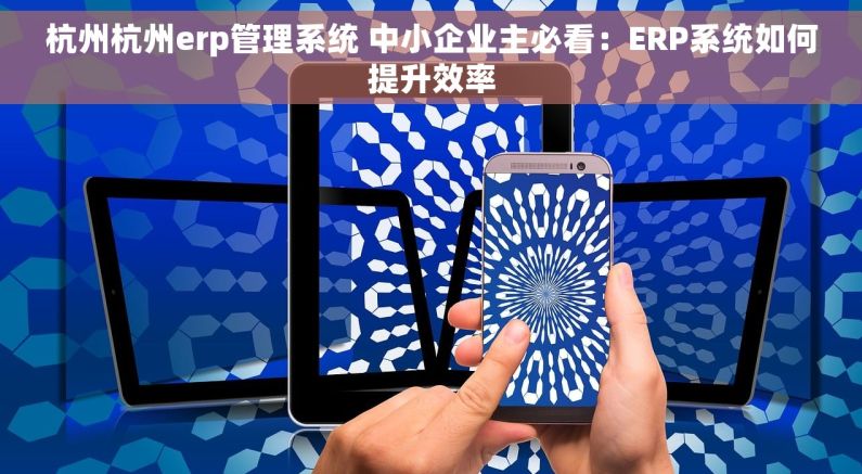 杭州杭州erp管理系统 中小企业主必看:ERP系统如何提升效率 杭州杭州erp管理系统 中小企业主必看:ERP系统如何提升效率