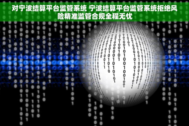 对宁波结算平台监管系统 宁波结算平台监管系统拒绝风险精准监管合规全程无忧