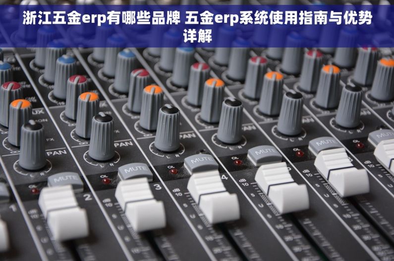 浙江五金erp有哪些品牌 五金erp系统使用指南与优势详解 浙江五金erp有哪些品牌 五金erp系统使用指南与优势详解
