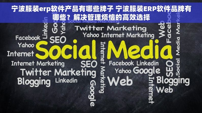 宁波服装erp软件产品有哪些牌子 宁波服装ERP软件品牌有哪些？解决管理烦恼的高效选择